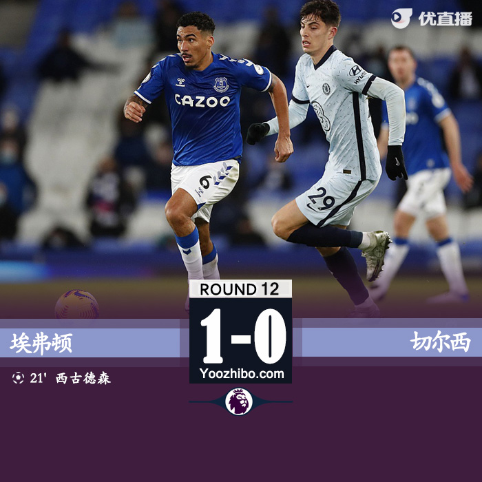<a href=/zuqiuzhongguo/chelsea/ target=_blank class=infotextkey>切尔西</a>0-1埃弗顿